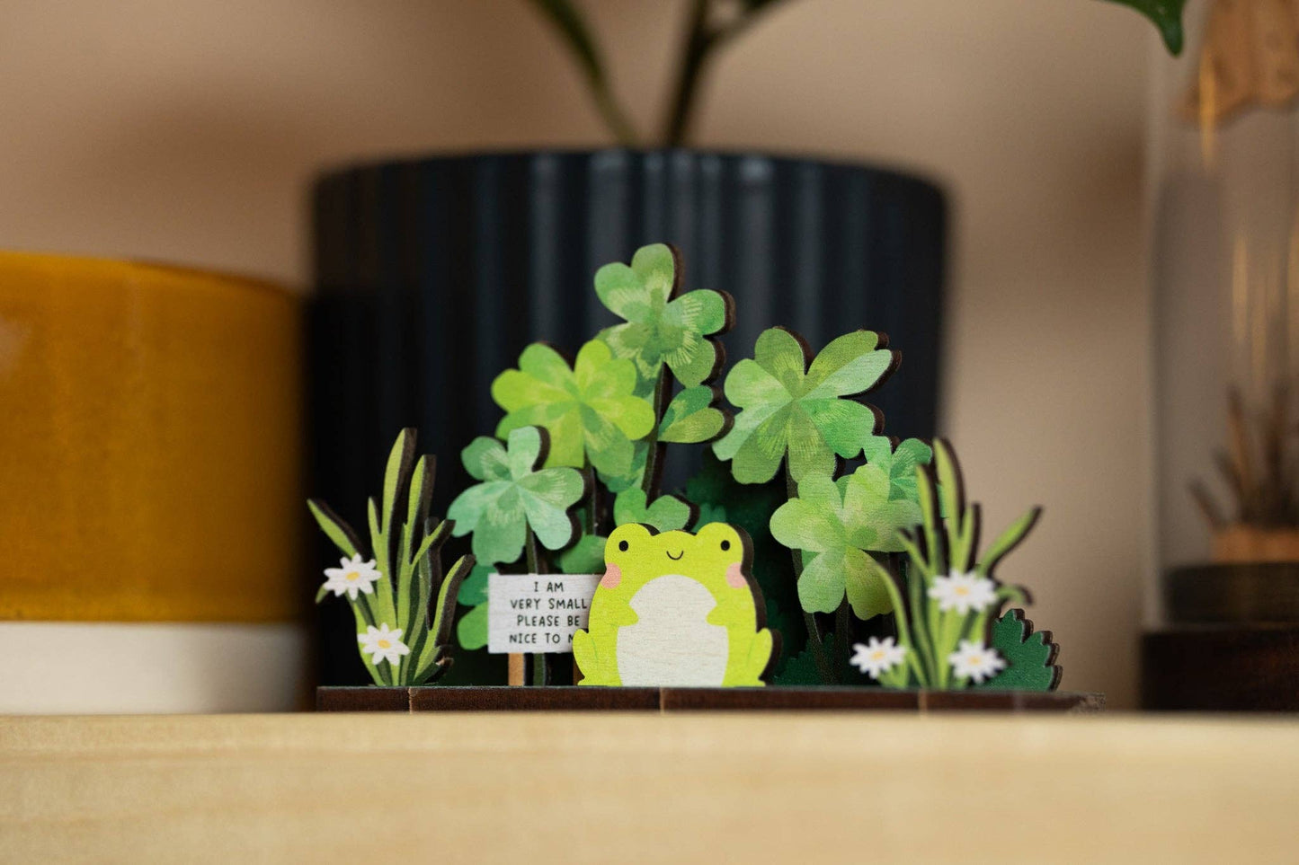 PLEASE BE NICE TO ME FROG POP OUT CARD