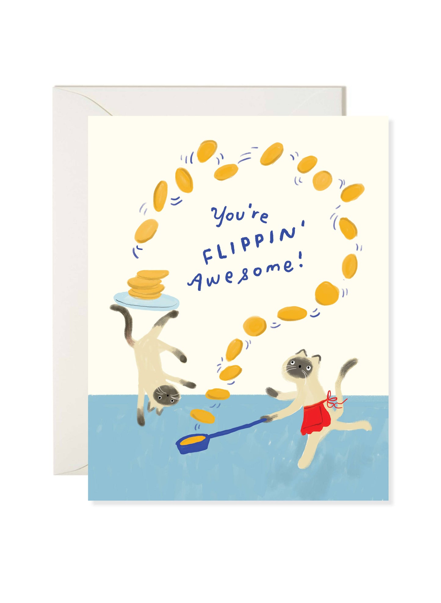 Flipping Awesome Encouragement Card – Funny Cat Card