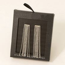 Load image into Gallery viewer, Secret Box Beads And Rhinestone Fringe Earrings
