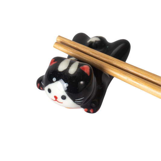 Cat Chopsticks Rest 2"L Black