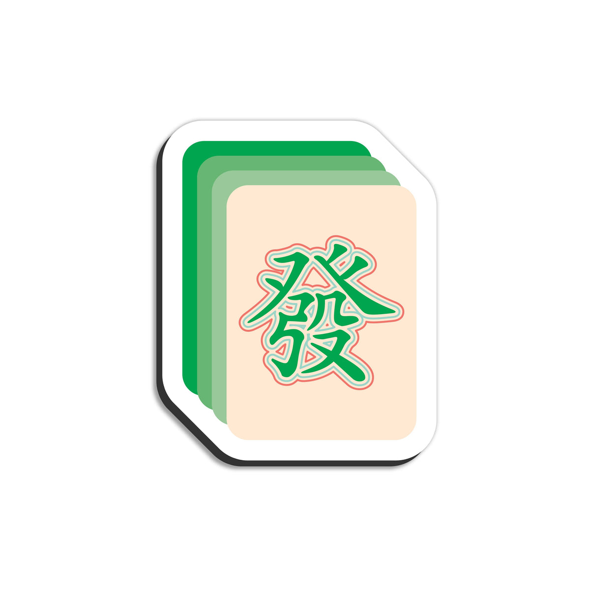 Mahjong fat tile magnet