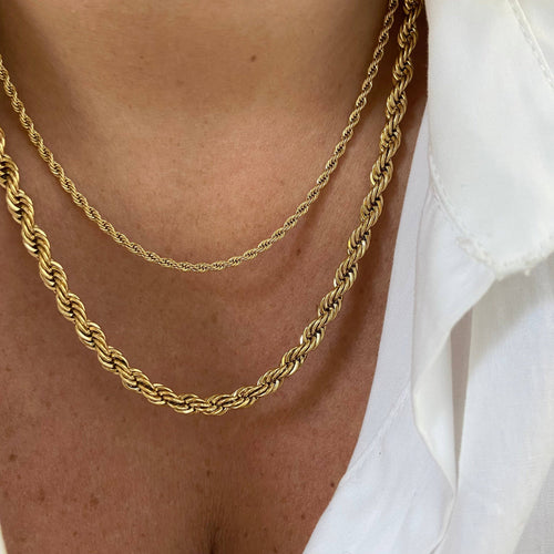 Annabelle - Double row necklace - gold or silver - Front & Company: Gift Store