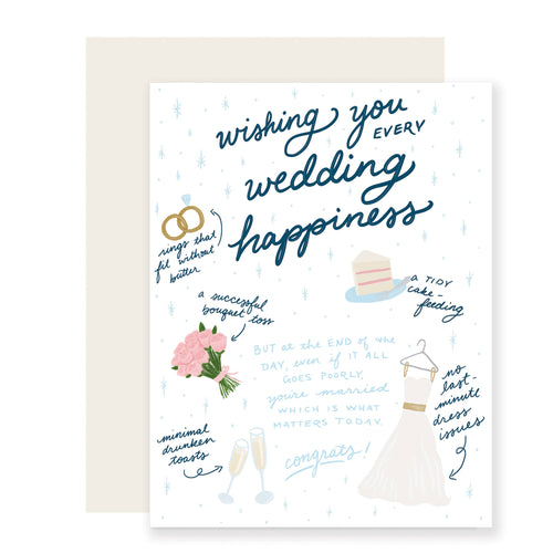 Every Wedding Happiness | Wedding Card - Front & Company: Gift Store
