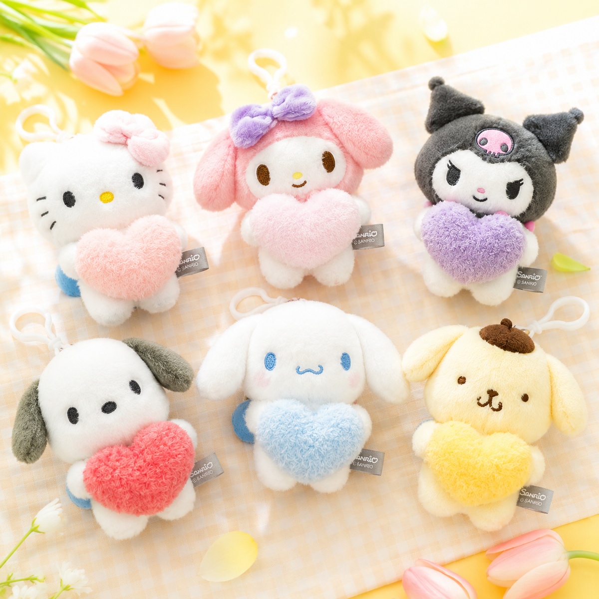 Limited! Sanrio Heart Angel Plush Keychain - 12cm