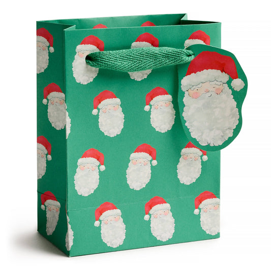Vintage Santa Gift Bag - Small