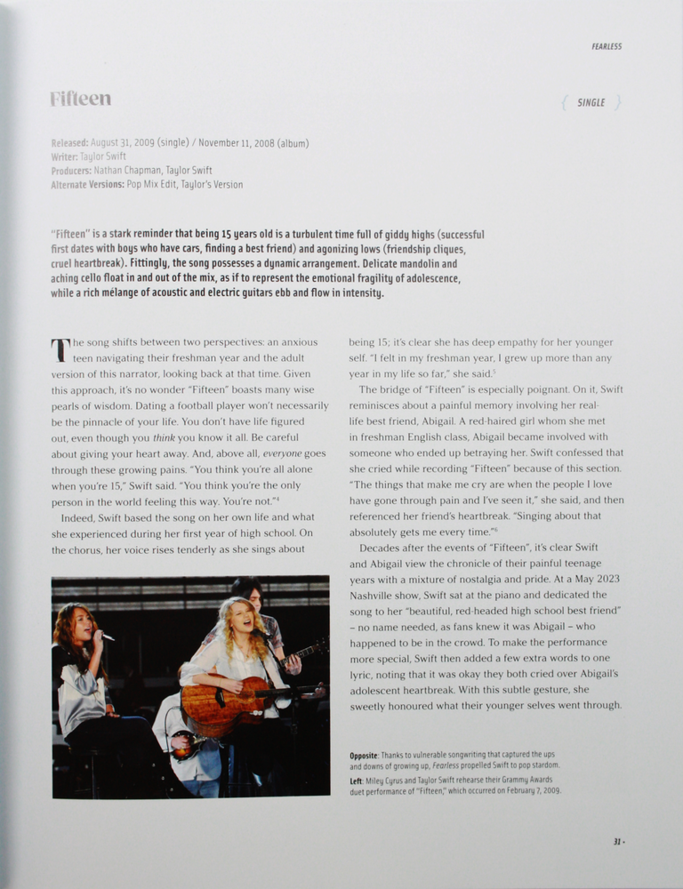 Taylor Swift - Stories Behind The Songs Hardcover Book Pop