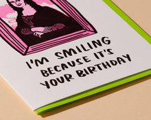 Load image into Gallery viewer, Mona Lisa Letterpress Birthday Card - Fine Art, Classical
