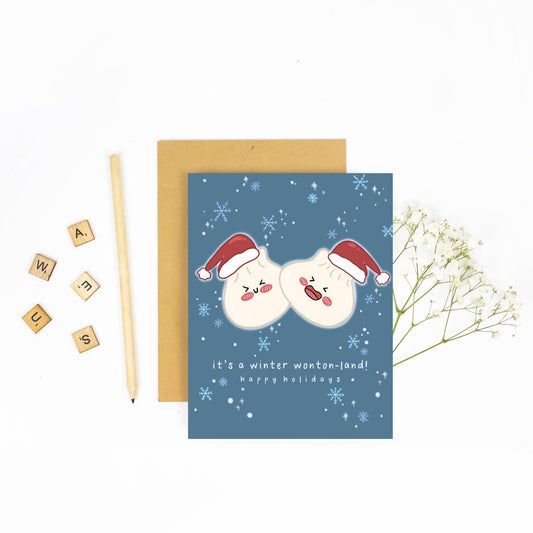 It's a Winter Wonton-land - Holiday Card