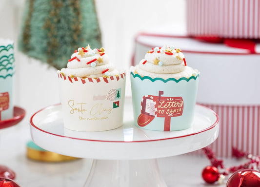 PLCC1426 - Foiled Dear Santa Baking Cups (50 pcs)