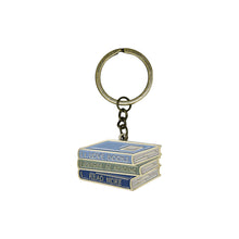 Load image into Gallery viewer, Metal Keyring Rather Be Reading Literary Books
