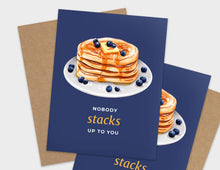 Load image into Gallery viewer, Nobody Stacks Up To You Pun Appreciation Card Set of 10

