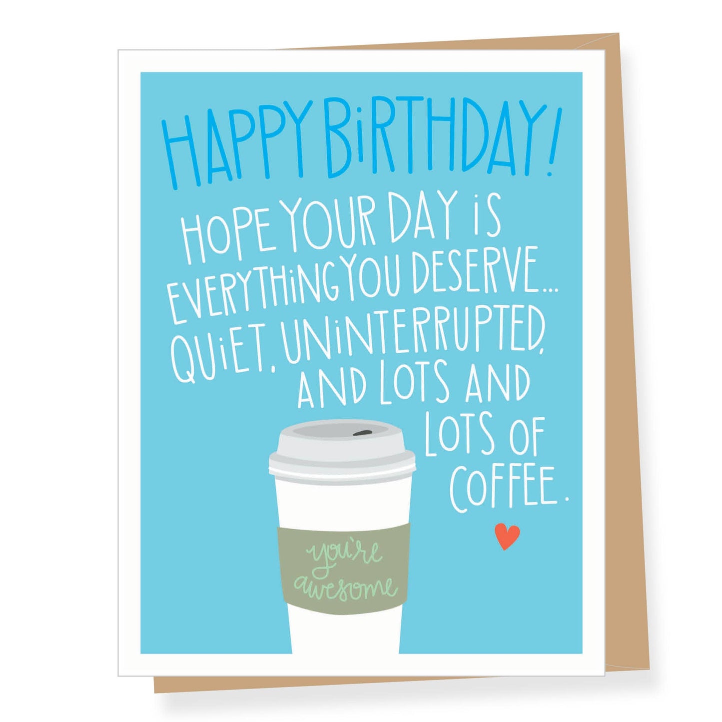 Lots of Coffee Birthday Card