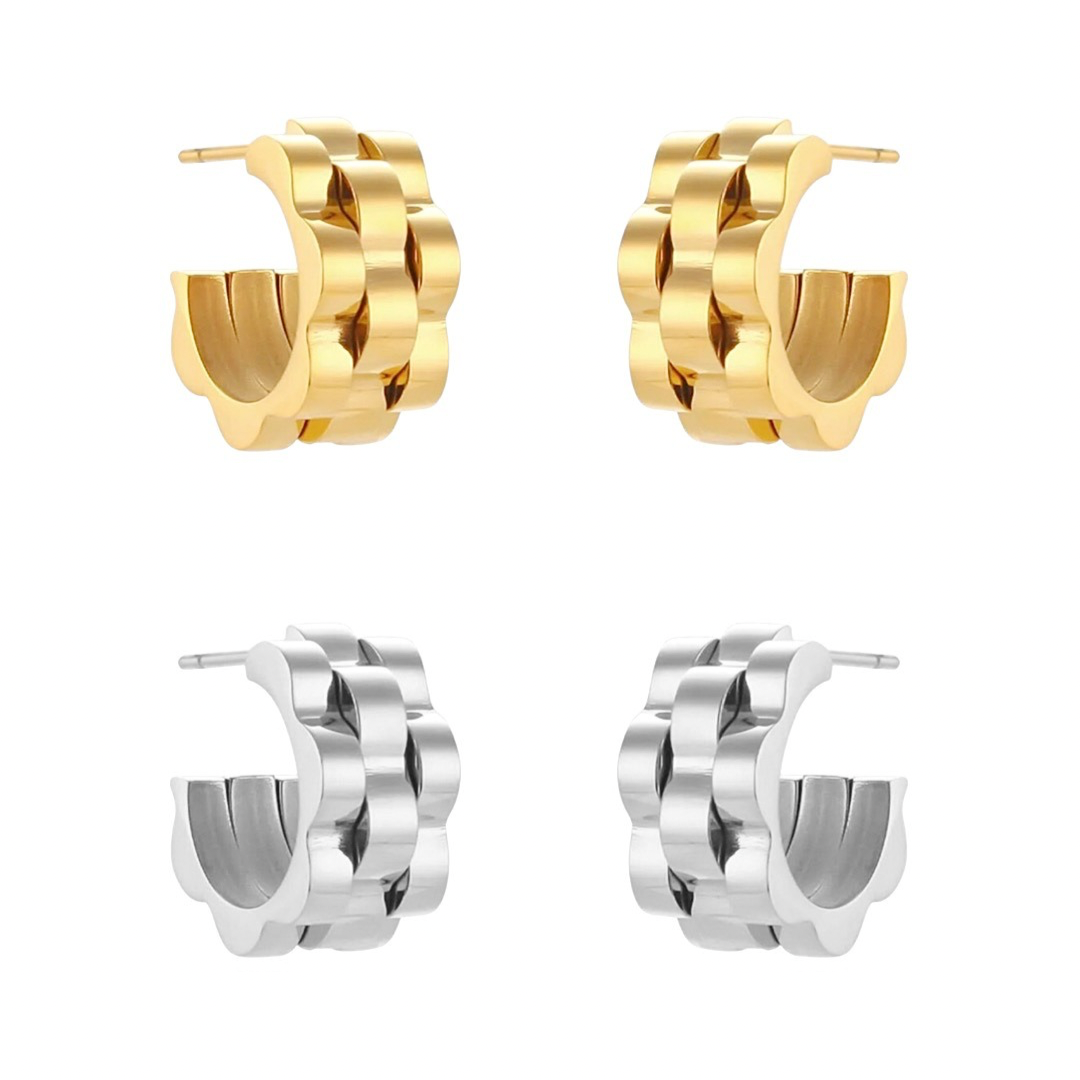 Watch Hoop Earrings (15 mm)