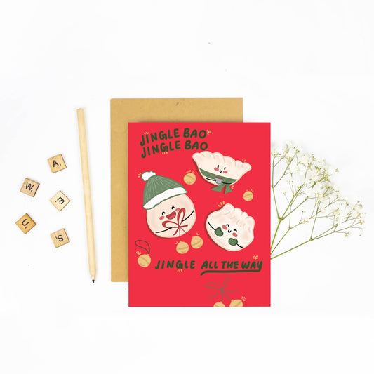 Jingle Bao, Jingle Bao, Jingle All the Way - Holiday Card