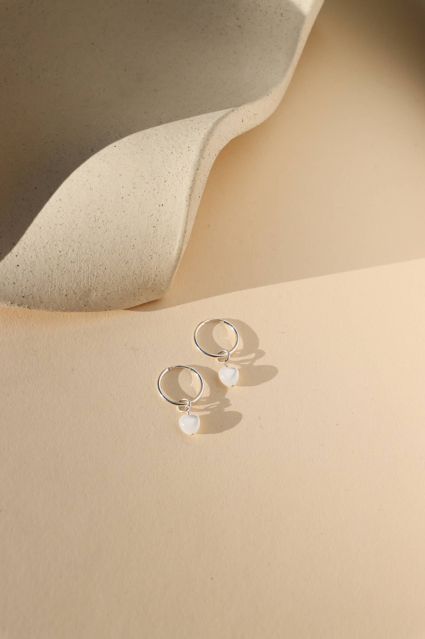 Luminous Heart Hoops I Valentine's Day Jewelry