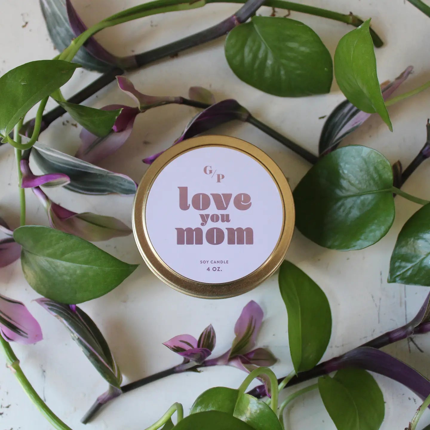 Love You Mom Just Because 4 oz. Candle Tin