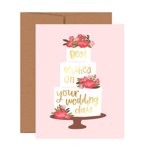 Wishes on Wedding Day Greeting Card - Front & Company: Gift Store