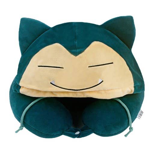 Poketmon Traveling, Daily Neck Pillow With Hoodie Cushion