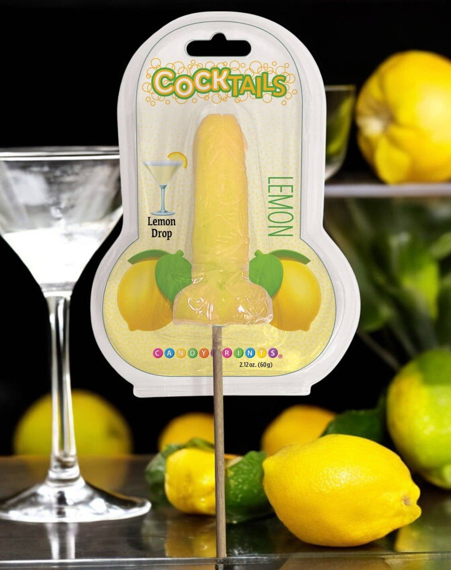 COCKtails- Cocktail Inspired Penis Lollipops- Lemon Drop