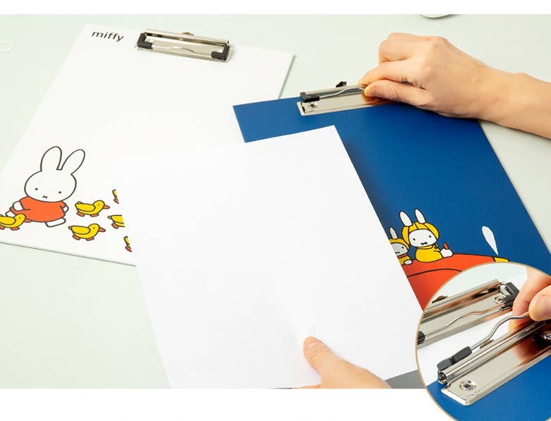 Miffy Double-Sided Color Clipboard with Hanging Hook