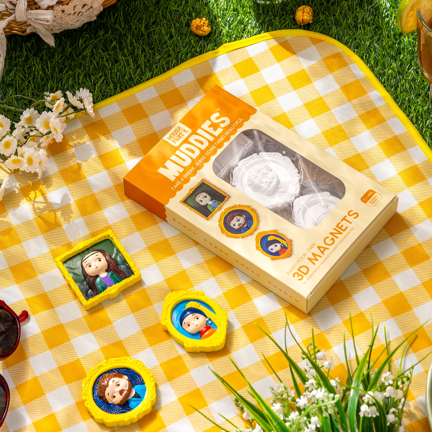 Muddies™ 3D Magnet Painting Kit — Iconic Portraits