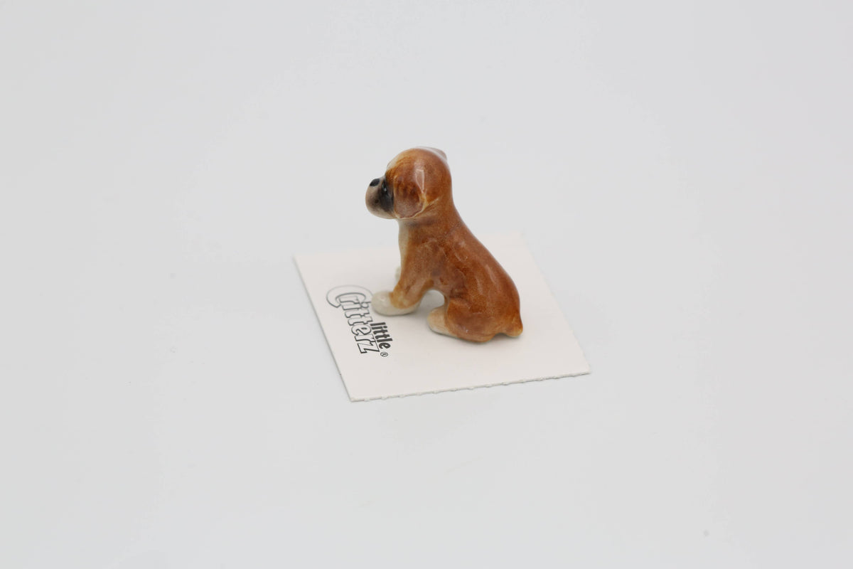 Buddy Boxer Puppy Porcelain Miniature
