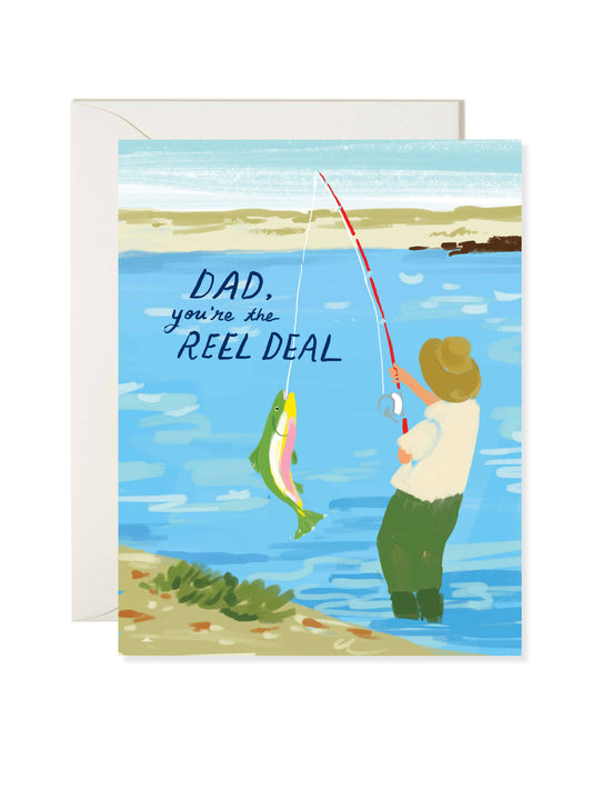 Reel Deal Dad Card – Fishing Dad Father’s Day Card