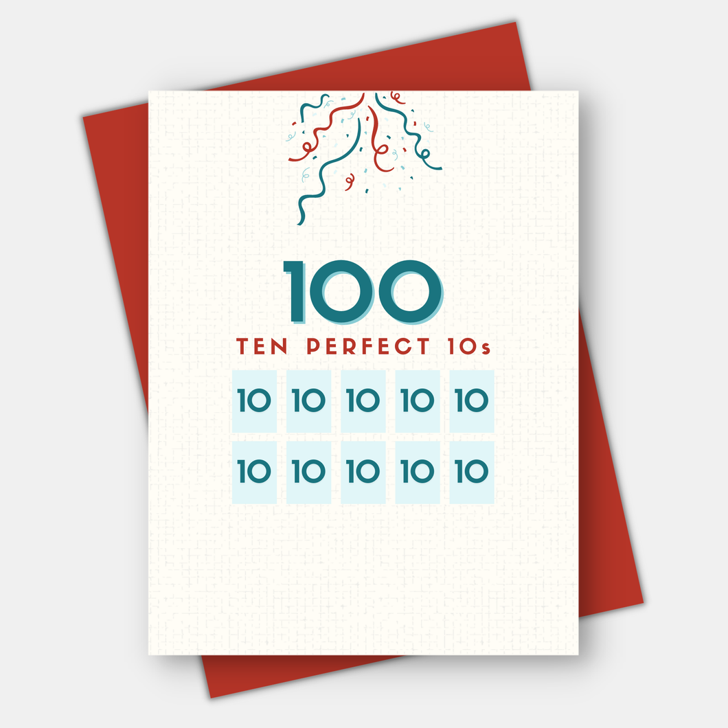 Perfect 10s for 50th, 60th, 70th, 80th, 90th, 100th birthday