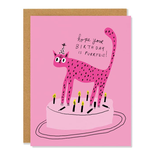 Purrfect Birthday - Birthday Card