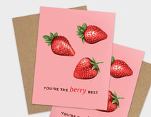 Load image into Gallery viewer, You&#39;re the Berry Best Pun Appreciation Card
