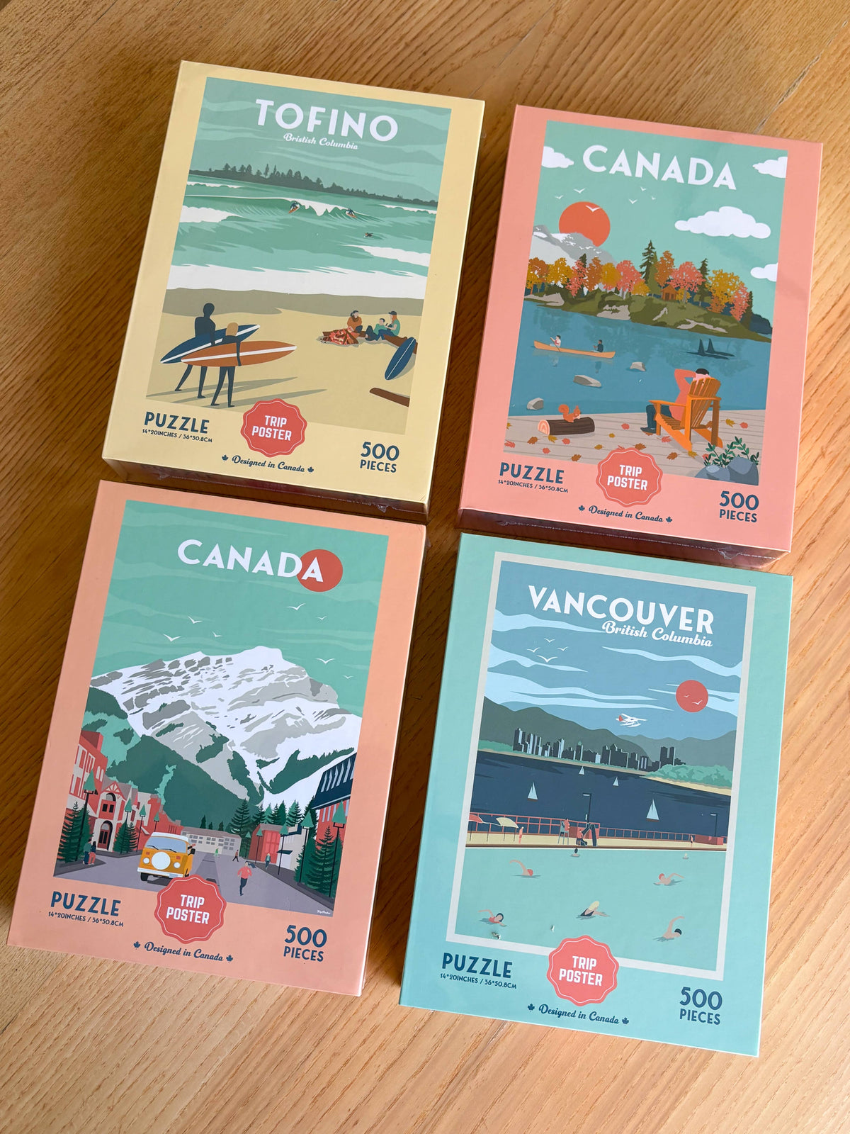 PUZZLES: VANCOUVER (2 DESIGNS) & TOFINO