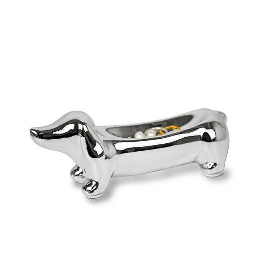 YOBRO Hotdog Jewelry Tray Dachshund Ceramic Mini Dish