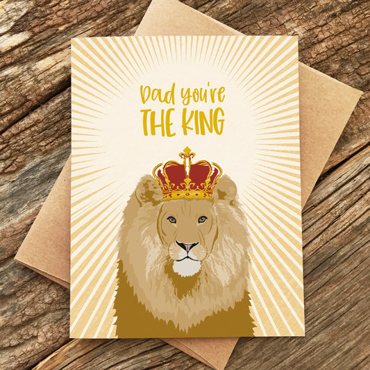 The King Lion Dad Card