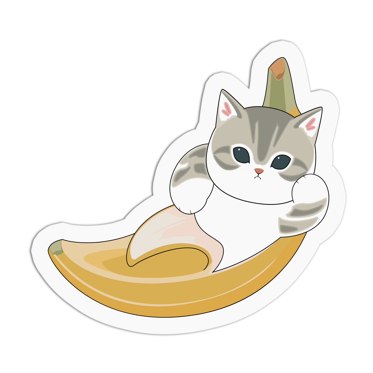 Peel Pouch Cutie Cat Textured Stickers