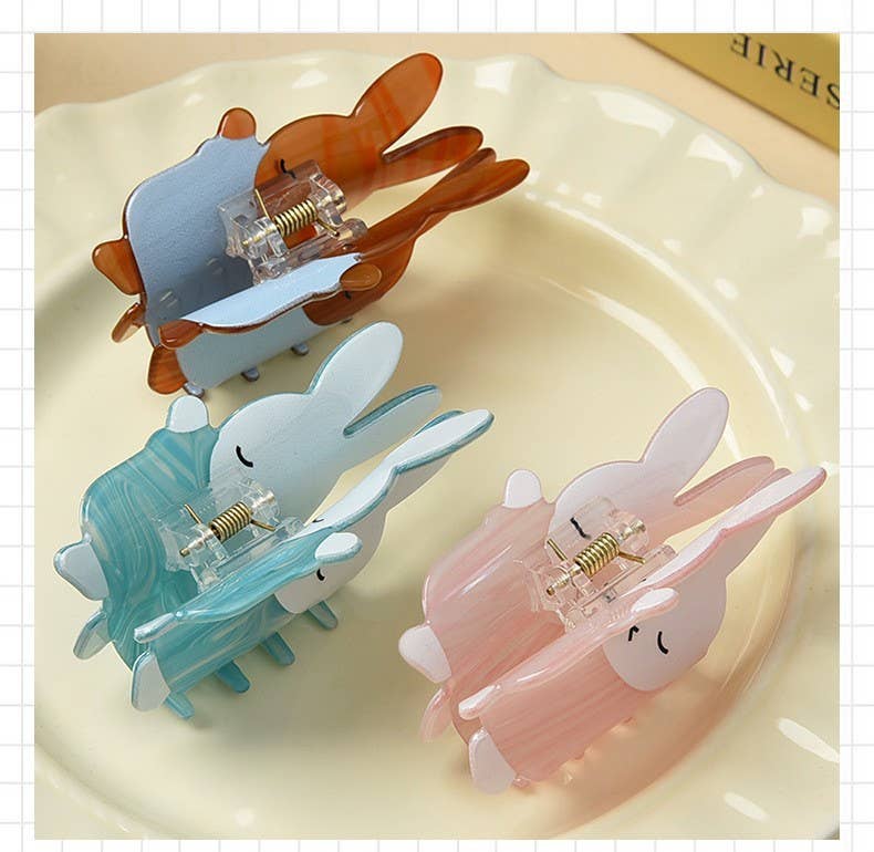Cartoon Bunny Hair Claw, Playful Animal Hair Accessories