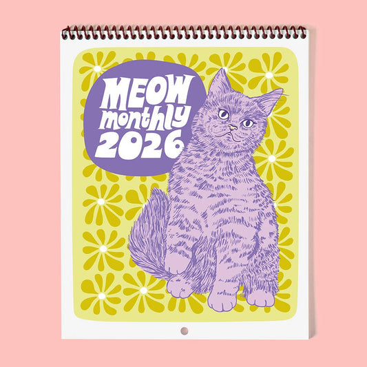 Meow Monthly 2026 Calendar