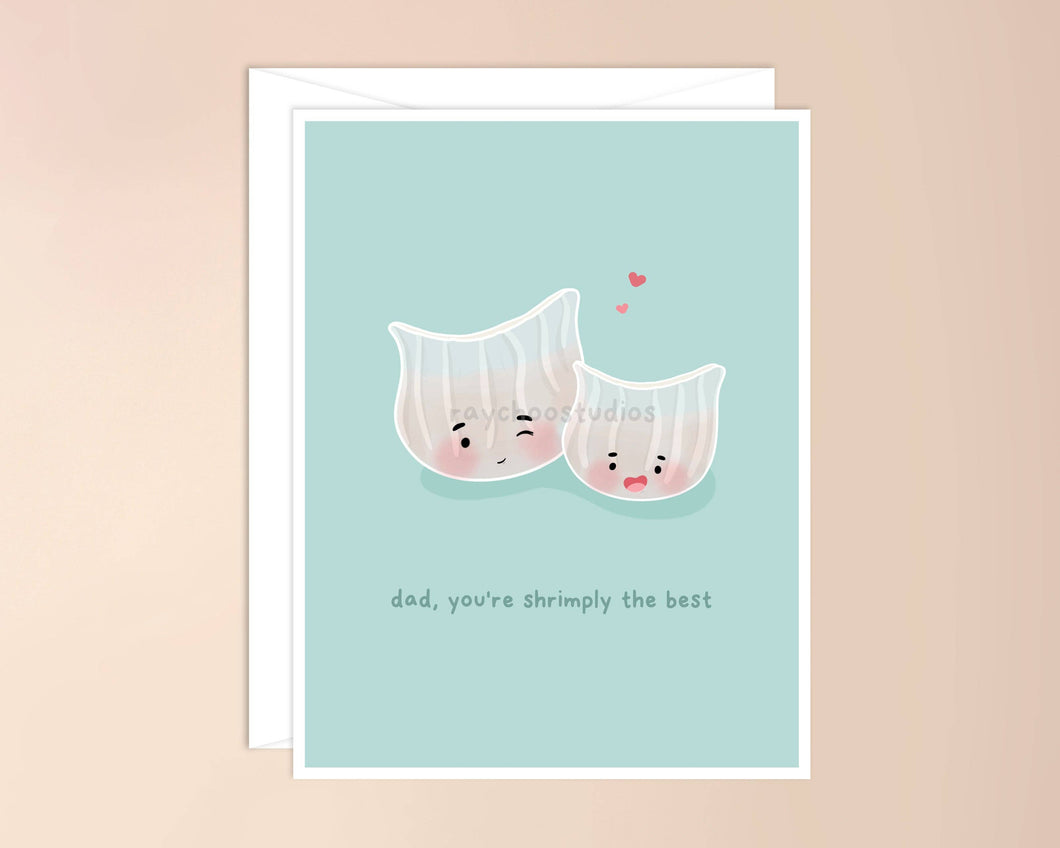 Dad, You're Shrimply the Best Greeting Card