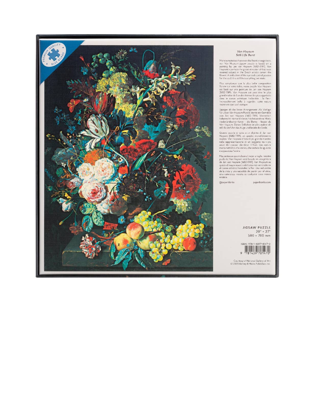 Van Huysum 1000 Piece Jigsaw Puzzle by Paperblanks (Still Life Burst)
