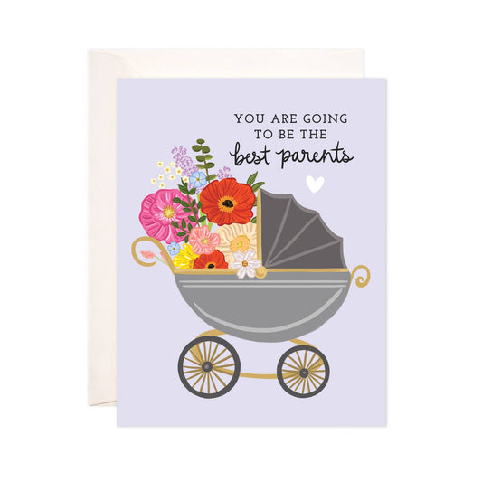 Best Parents Carriage Greeting Card - New Baby Card