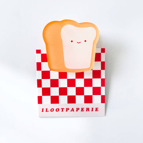 Happy Toast! Decorative Double-Sided Acrylic Clip - Front & Company: Gift Store