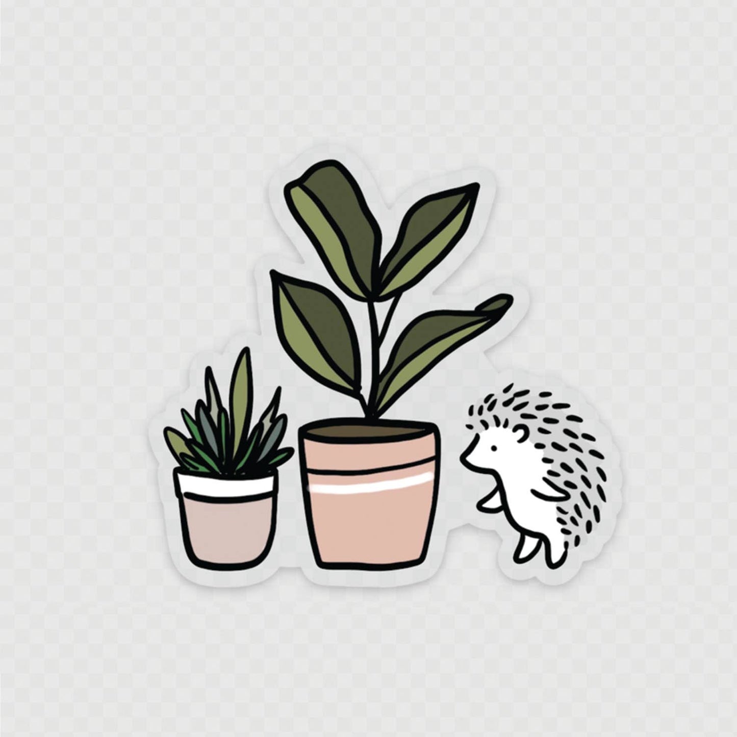 Transparent Plant Lover Sticker