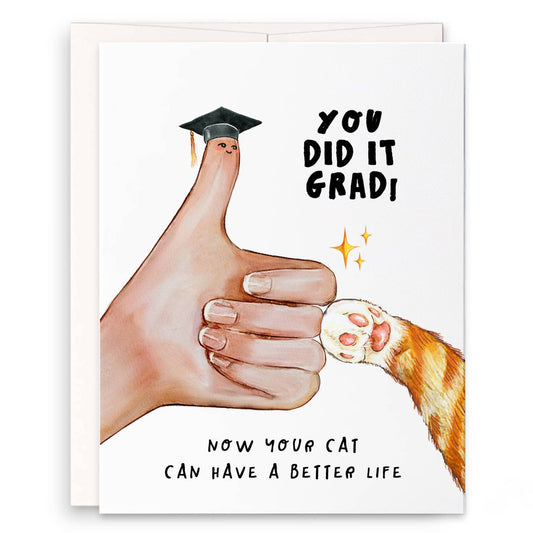 Thumb Up Grad - Funny Graduation Card