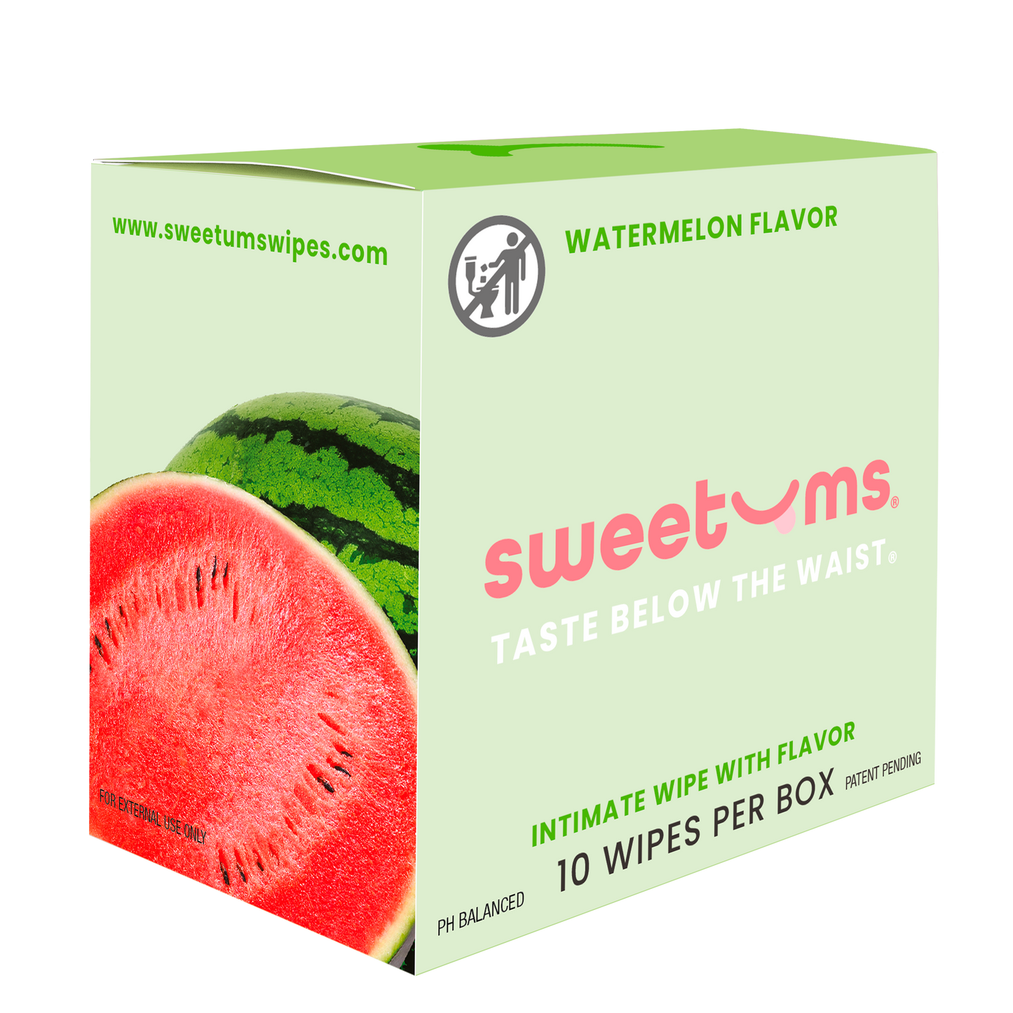 Watermelon Flavored Intimate Wipes Vegan Wellness Self Care