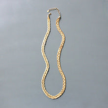 Load image into Gallery viewer, ISL129 Braided herringbone chain necklace
