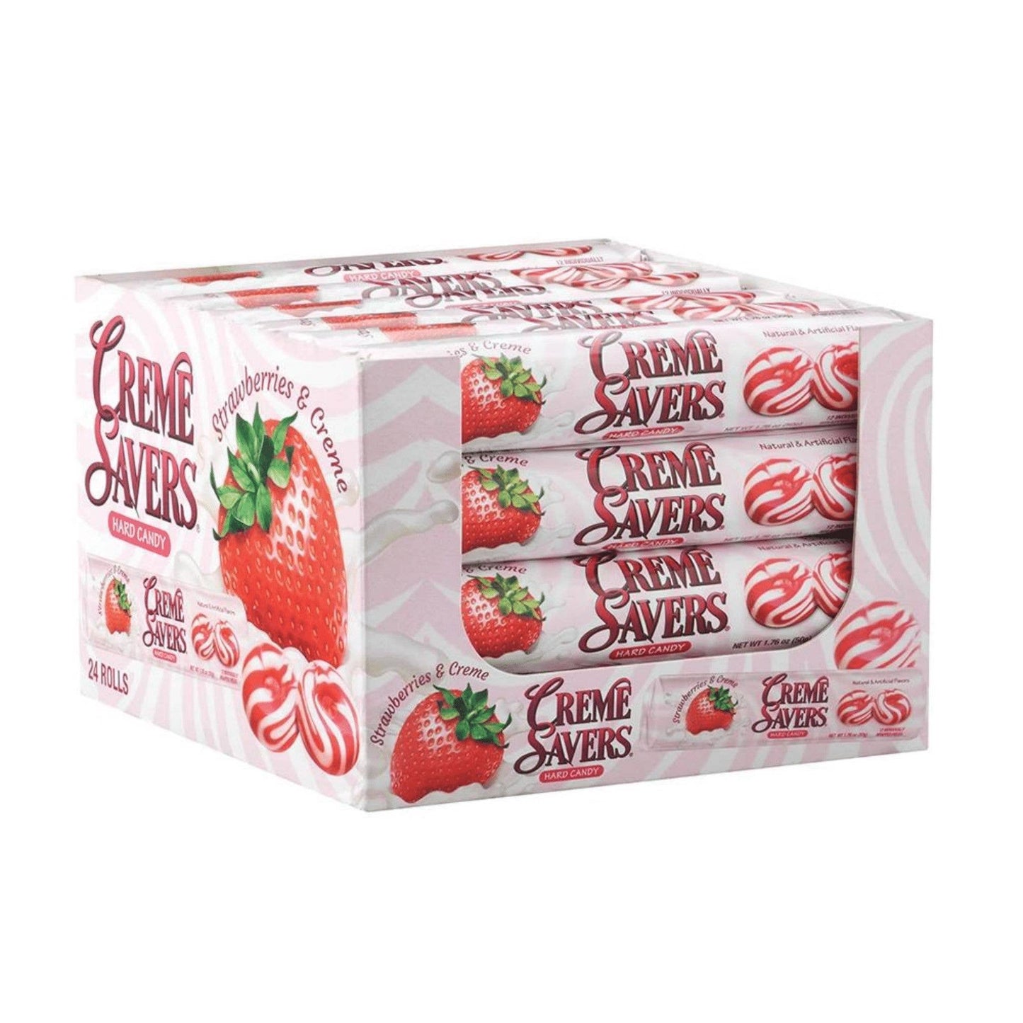 Creme Saver Strawberries & Cream Candy 1.76oz,