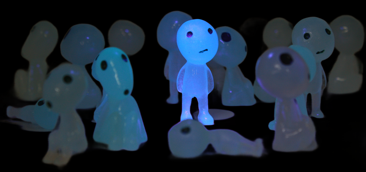Glow In The Dark Aliens Assorted Poses Five Pack Sci-Fi