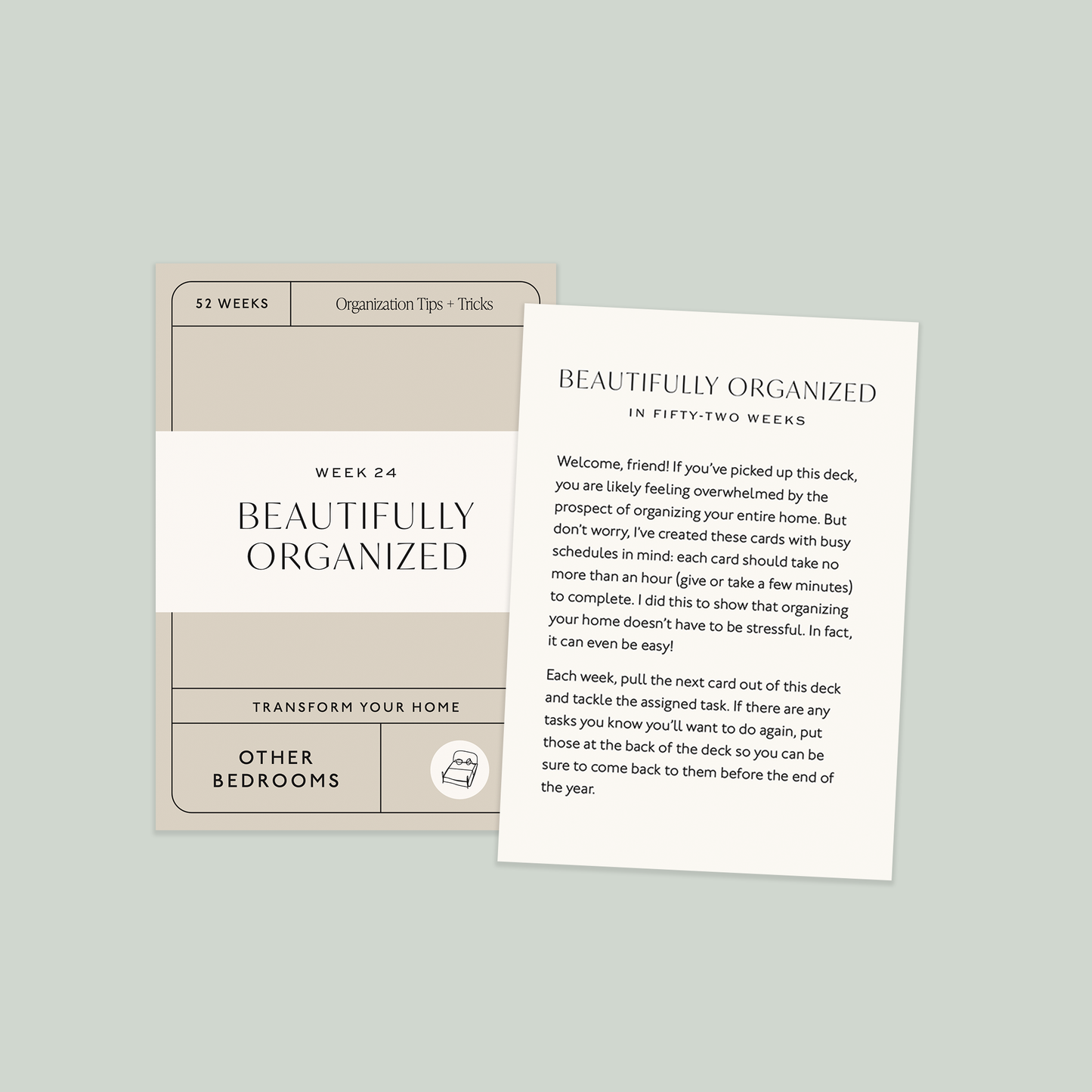 Beautifully Organized In 52 Weeks Cards (stocking stuffers)