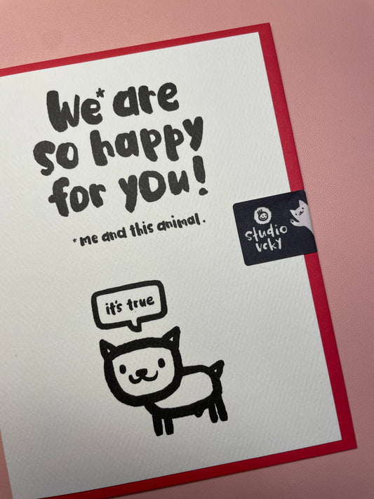 Greeting Card - Pen15 - Happy For You