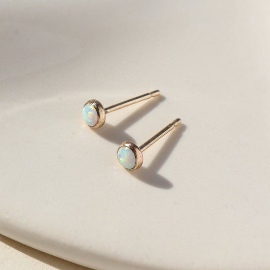 Petite Opal Studs