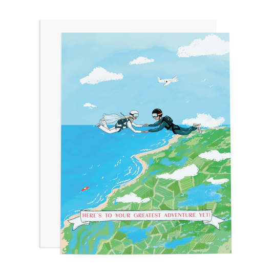 Here's To Your Greatest Adventure Yet Greeting Card